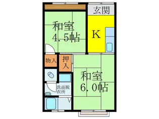 旭ハイツ【1階】の間取り