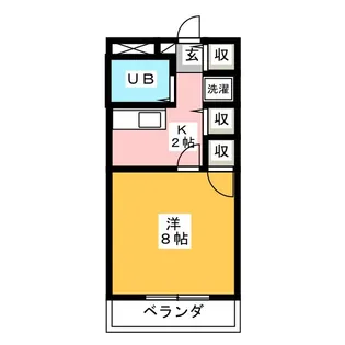 ナモーハイツ【3階】の間取り