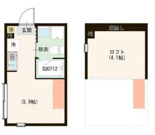 ハーモニーテラス上石神井V【1階】の間取り
