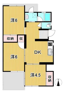 トマトハイツA【4階】の間取り