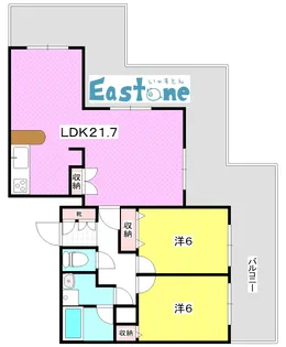 ストークマンション【10階】の間取り