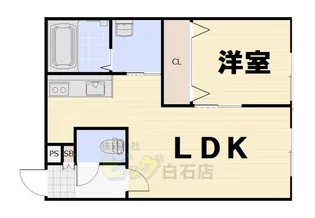 CLASSIK Shiroishi【2階】の間取り