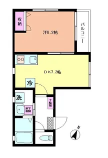 ラポーレ大岡山【1階】の間取り
