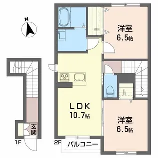 アトラスIII【2階】の間取り