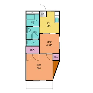 ハニーハイツ【2階】の間取り