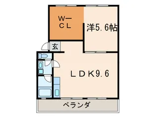 ロンサール高間【3階】の間取り