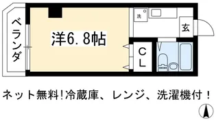 サンハイツ北山【2階】の間取り