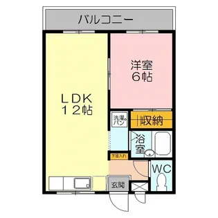 レックハウス バルリーヌ【1階】の間取り