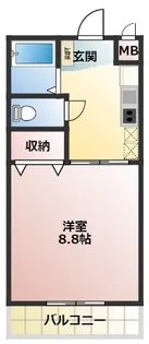 クレアーレ条南【2階】の間取り