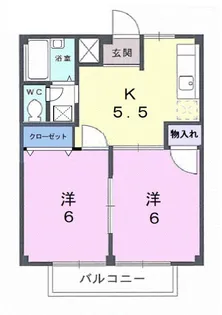 マイウェイ【2階】の間取り