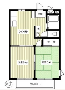 サンハイツKUNI【2階】の間取り