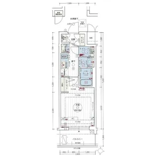 エステムコート名古屋新栄IIアリーナ【5階】の間取り