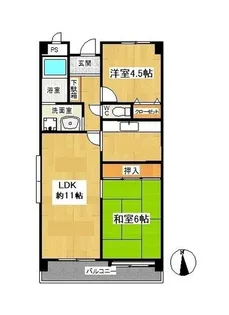 セントラーレ鳥が丘【4階】の間取り