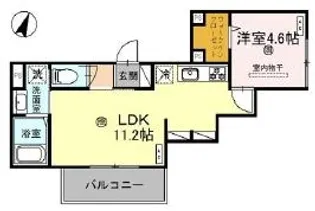 アンベリール【2階】の間取り