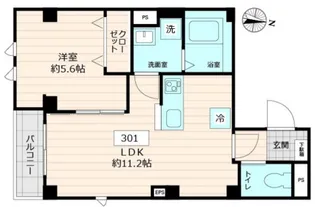 仮称)DECORA morishita【3階】の間取り