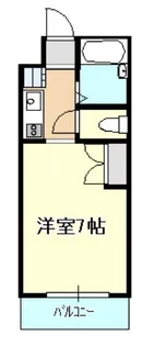 シャトー庭瀬【1階】の間取り