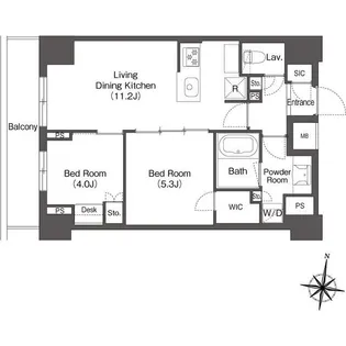 コンフォリア森下リバーサイド【9階】の間取り