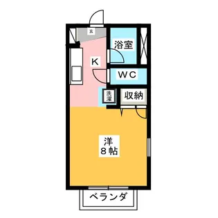 ベルシオン丸久B【1階】の間取り