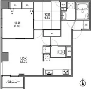 ベルフォーレ御徒町【7階】の間取り