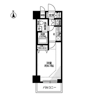 プレールドゥーク秋葉原II【3階】の間取り