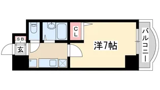 ローズコーポ西中島【4階】の間取り