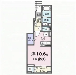 S・GVI【1階】の間取り