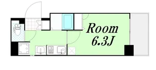 プレサンスセンターコア大阪【5階】の間取り