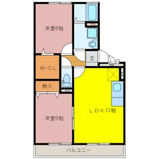ソフィア・パーク A棟【3階】の間取り