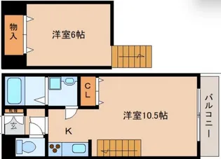アスコット【1階】の間取り