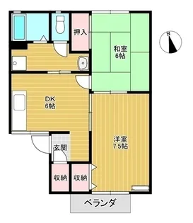 メゾンドリバティ【1階】の間取り