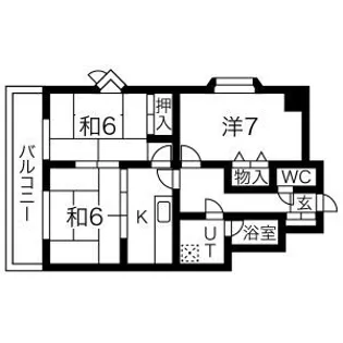 コンフォート五橋ステーション【6階】の間取り