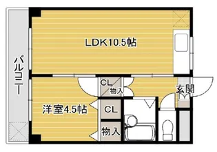 メゾンソレイユ【3階】の間取り