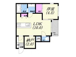 芦屋第一コーポラス【3階】の間取り