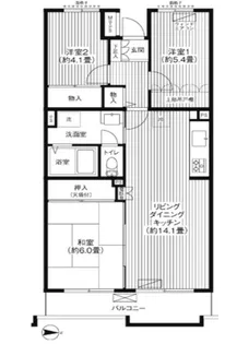 アルタイル平和台【1階】の間取り