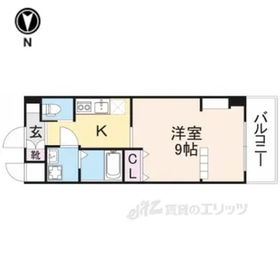 プレシス枚方【4階】の間取り