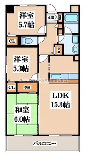 フレアはい21【6階】の間取り