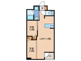 INFINITY GRANDE【2階】の間取り