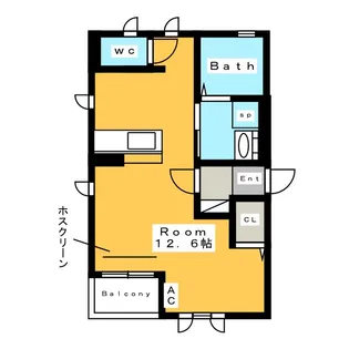 Casa Bonita I (カーサボニータ)【1階】の間取り