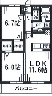 ルミエール鷺沼【2階】の間取り