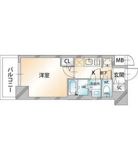 クオーレ神戸山手【8階】の間取り