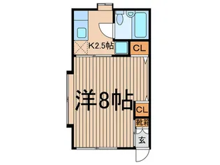 ハイム花見月【1階】の間取り