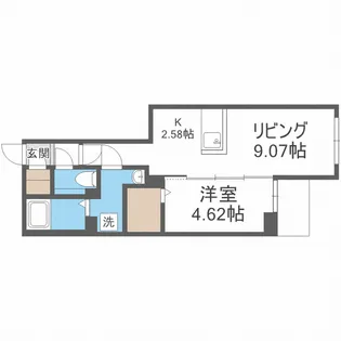 ピオネロ琴似【3階】の間取り