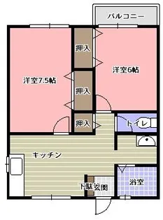 ボナールビューラーI【2階】の間取り