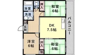 第二久保マンション【1階】の間取り
