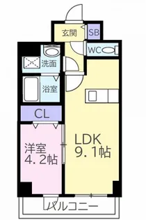 メゾン材木町【5階】の間取り