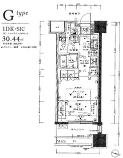 リビオレゾン板橋本町ステーションサイド【9階】の間取り