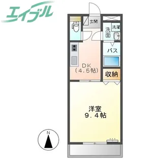 SUN BRIGHT さか【1階】の間取り