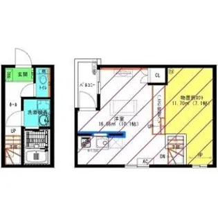 RadIAnce新川橋(レイディエンス新川橋)【2階】の間取り