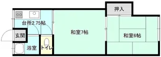 赤坂台ハイツ【2階】の間取り