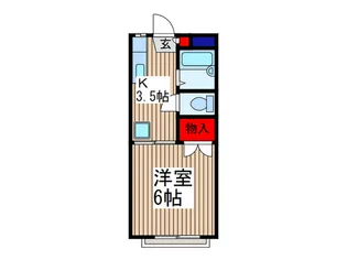 ホワイト・ジュネス【2階】の間取り